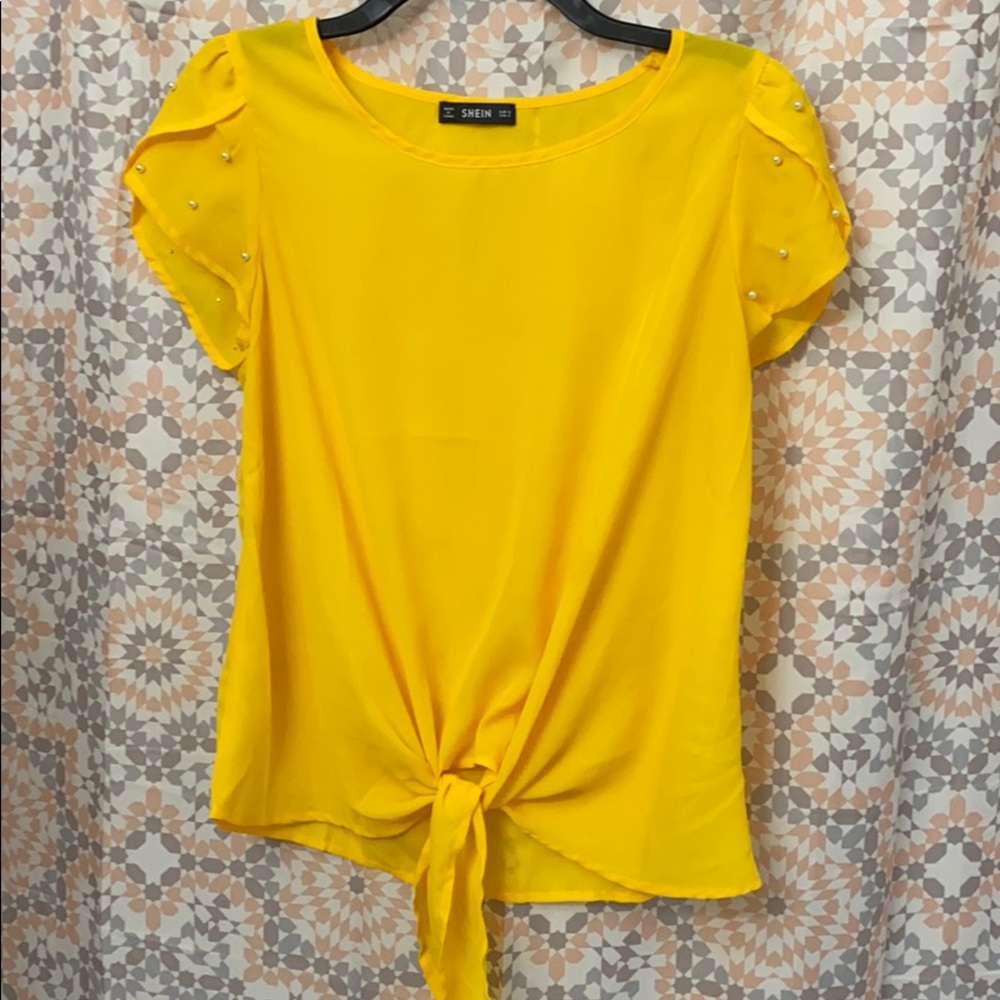 Yellow blouse